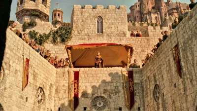 dubrovnik game of thrones scenes	joffrey's name day turney
